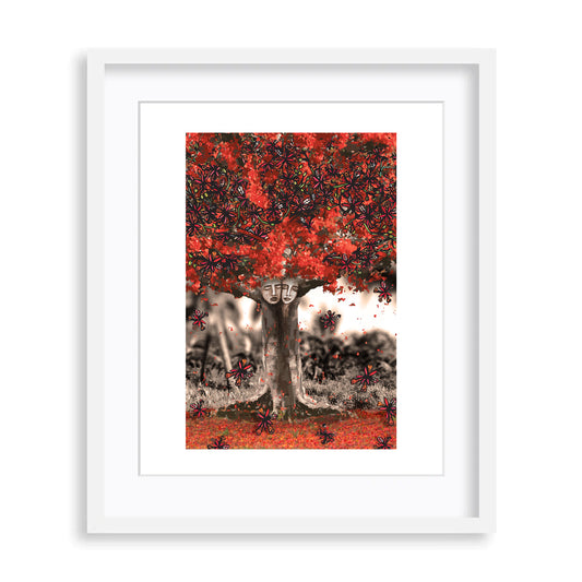 The Flame Tree Matte Print